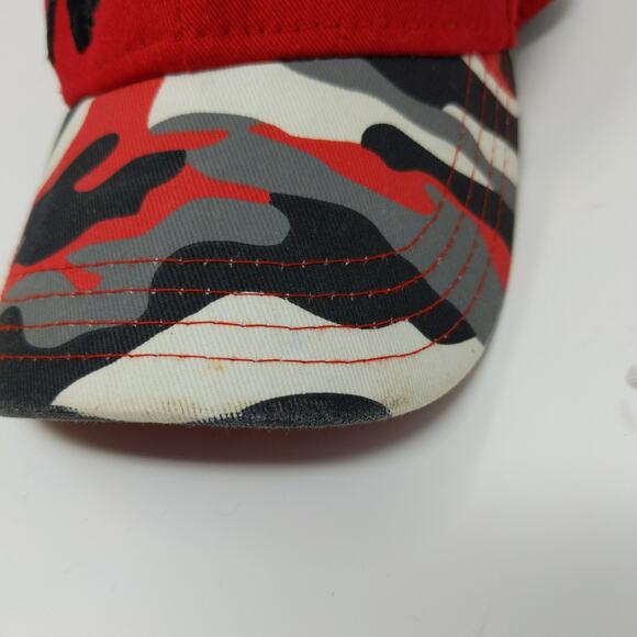 New Era 9Forty Cincinnati Reds Red Camo Snapback Hat Size Child Embroidered Logo - Picture 4 of 12